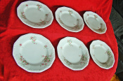 6x talerze płas. Rosenthal Kwiat Migdała IDEAŁ