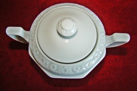 cukiernica Rosenthal Biała Maria Rosenkante Blau cukiernica Rosenthal Biała Maria Rosenkante Blau