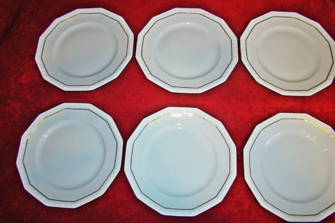 6 talerzy płas. Rosenthal Maria Gold 6 talerzy płas. Rosenthal Maria Gold