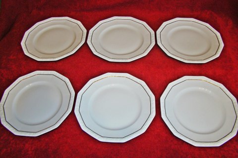 6 talerzy płas. Rosenthal Maria Gold 6 talerzy płas. Rosenthal Maria Gold