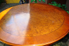 stylowy rozkładany stół śred. 119 cm