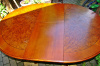 stylowy rozkładany stół śred. 119 cm