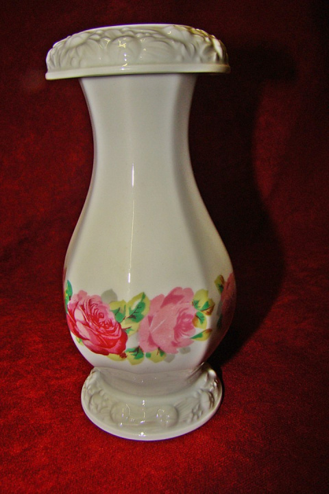 świecznik Rosenthal Biała Maria Róże świecznik Rosenthal Biała Maria Róże