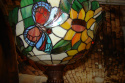 stojąca lampa witrażowa Tiffany wys. 186 cm