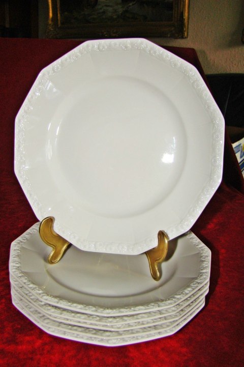 6x talerz płas. Rosenthal Biała Maria 6x talerz płas. Rosenthal Biała Maria