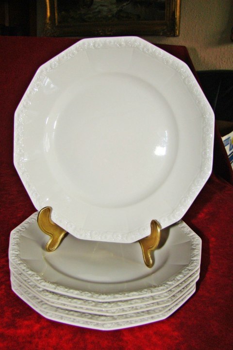 6x talerz płas. Rosenthal Biała Maria 6x talerz płas. Rosenthal Biała Maria