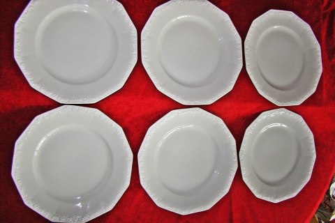 6x talerz płas. Rosenthal Biała Maria 6x talerz płas. Rosenthal Biała Maria