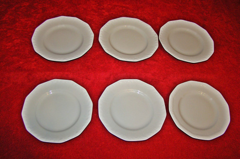 6 x talerz Rosenthal Biała Maria 15,5 cm. 6 x talerz Rosenthal Biała Maria 15,5 cm.