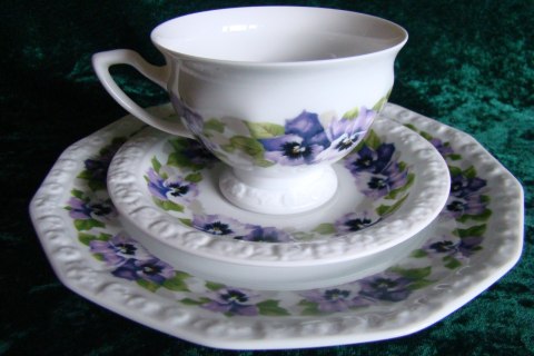 filiżanka- zestaw Rosenthal Maria Bratki filiżanka- zestaw Rosenthal Maria Bratki