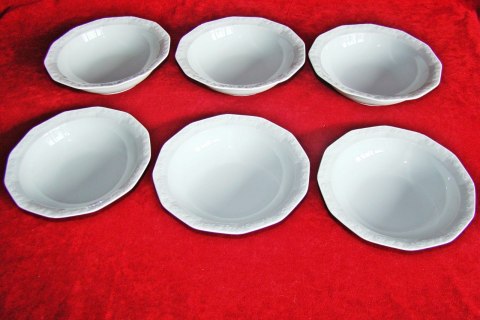 6 misek- salaterek Rosenthal Biała Maria śred. 17 cm 6 misek- salaterek Rosenthal Biała Maria śred. 17 cm