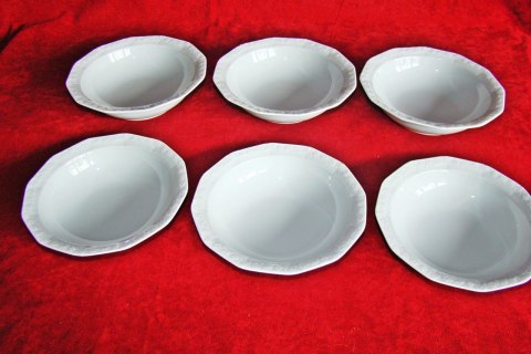 6 misek- salaterek Rosenthal Biała Maria śred. 17 cm 6 misek- salaterek Rosenthal Biała Maria śred. 17 cm