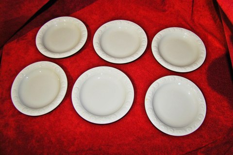 6x talerzyk śred. 9 cm Rosenthal Biała Maria 6x talerzyk śred. 9 cm Rosenthal Biała Maria