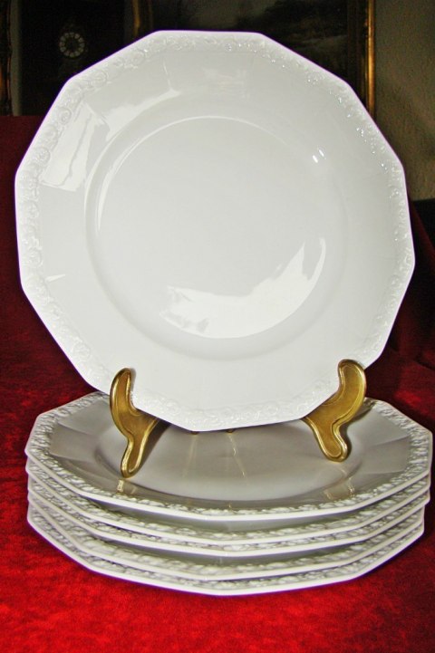 6x talerz płas. Rosenthal Biała Maria 6x talerz płas. Rosenthal Biała Maria