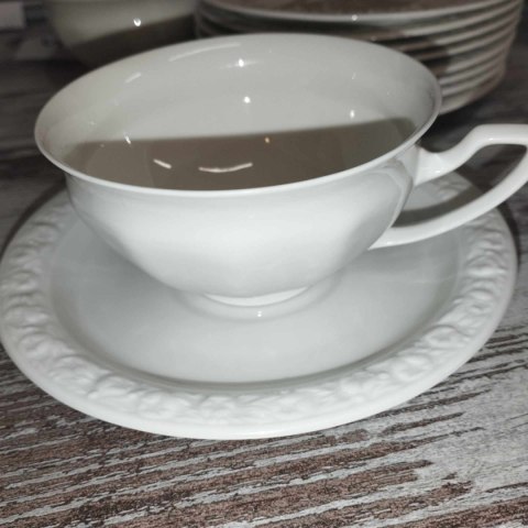 filiżanka do herbaty+ podstawek Rosenthal Biała Maria filiżanka do herbaty+ podstawek Rosenthal Biała Maria