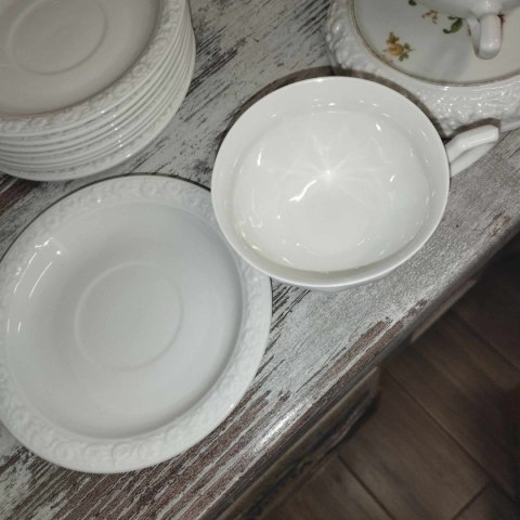 filiżanka do herbaty+ podstawek Rosenthal Biała Maria filiżanka do herbaty+ podstawek Rosenthal Biała Maria