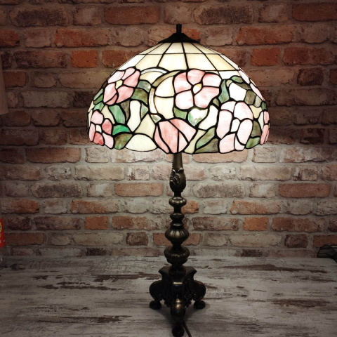 lampa witrażowa Tiffany wys. 72 cm