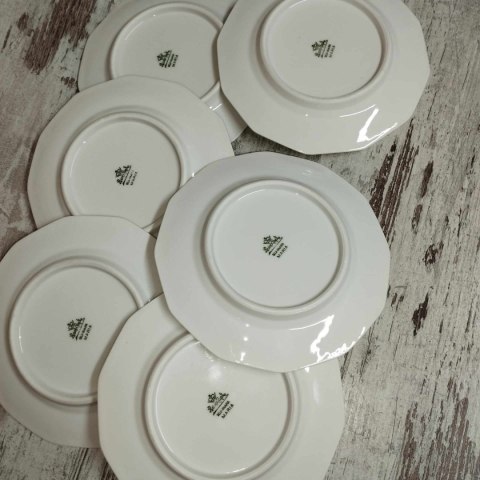 6 x talerz Rosenthal Biała Maria 15,5 cm. 1936r. 6 x talerz Rosenthal Biała Maria 15,5 cm. 1936r.