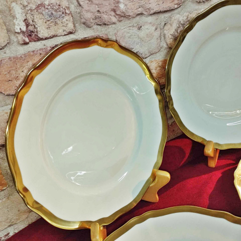 6 szt. talerzy płaskich Koenigszelt, porcelana śląska- Juliane 6 szt. talerzy płaskich Koenigszelt, porcelana śląska- Juliane