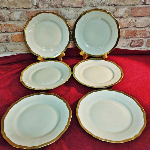 6 szt. talerzy płaskich Koenigszelt, porcelana śląska- Juliane 6 szt. talerzy płaskich Koenigszelt, porcelana śląska- Juliane
