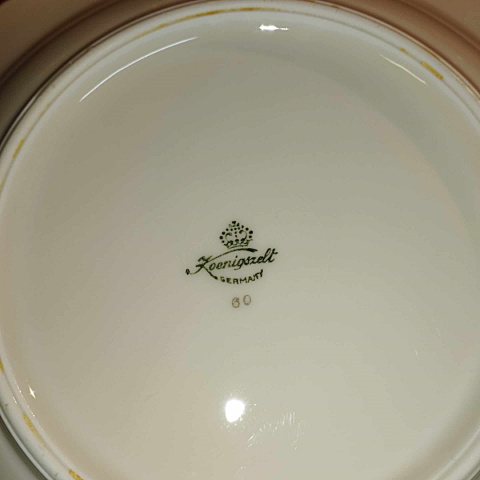 10 szt. talerzy głębokich Koenigszelt, porcelana śląska- Juliane 10 szt. talerzy głębokich Koenigszelt, porcelana śląska- Juliane