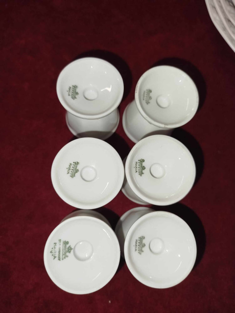 6 kieliszków do jaj Rosenthal Biała Maria 6 kieliszków do jaj Rosenthal Biała Maria