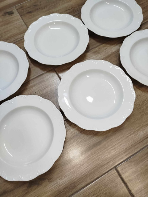 6x talerz głęboki Rosenthal Monbijou białe 6x talerz głęboki Rosenthal Monbijou białe