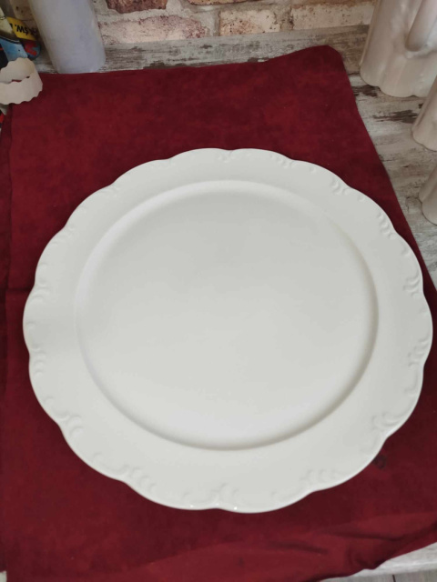 duży talerz patera Rosenthal Monbijou biały śred. 31,5 cm