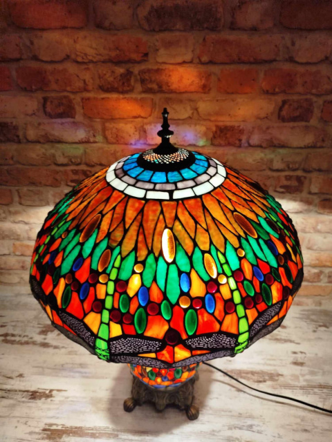 lampa witrażowa Tiffany- ważki lampa witrażowa Tiffany- ważki