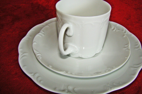 zestaw śniadaniowy Rosenthal Monbijou biały zestaw śniadaniowy Rosenthal Monbijou biały