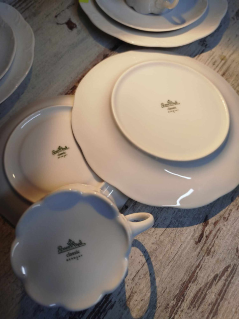 zestaw śniadaniowy Rosenthal Monbijou biały zestaw śniadaniowy Rosenthal Monbijou biały