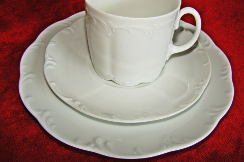 zestaw śniadaniowy Rosenthal Monbijou biały zestaw śniadaniowy Rosenthal Monbijou biały