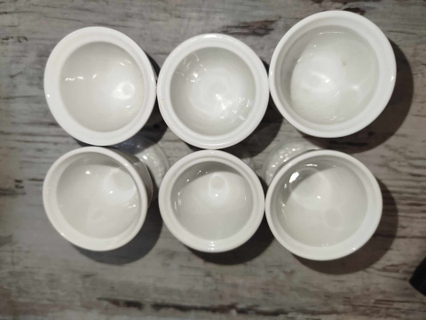 6 kieliszków do jaj Rosenthal Biała Maria 6 kieliszków do jaj Rosenthal Biała Maria