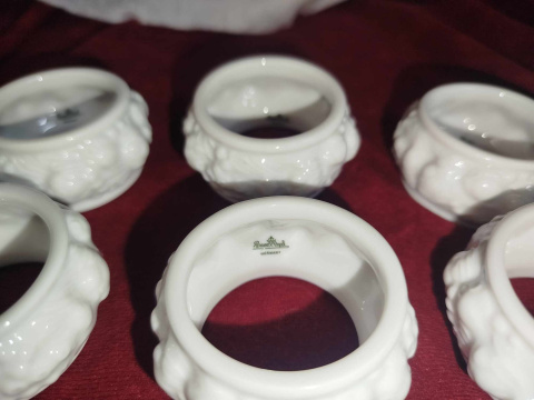 6x serwetnik Rosenthal Biała Maria IDEAŁ 6x serwetnik Rosenthal Biała Maria IDEAŁ