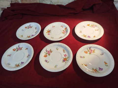 6x talerz podstawek do herbaty Rosenthal Maria Sommerstrauss, 16 cm 6x talerz podstawek do herbaty Rosenthal Maria Sommerstrauss, 16 cm