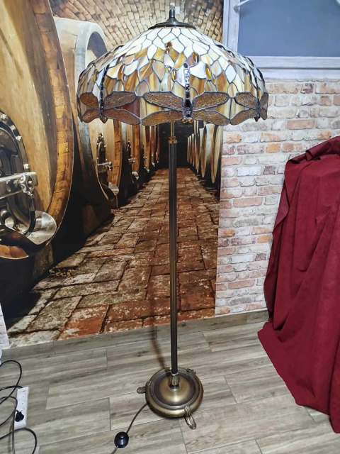 stojąca lampa witrażowa Tiffany- ważki 62 cm śred. stojąca lampa witrażowa Tiffany- ważki 62 cm śred.