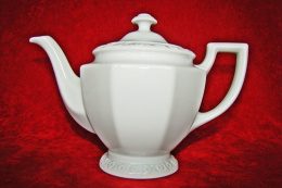 duży dzbanek do herbaty Rosenthal Biała Maria z sitkiem,1926r