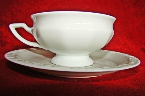 filiżanka do herbaty+ podstawek Rosenthal Biała Maria filiżanka do herbaty+ podstawek Rosenthal Biała Maria