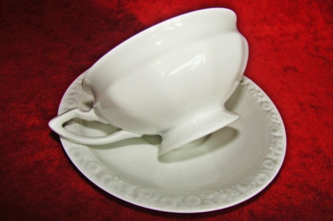 filiżanka do herbaty+ podstawek Rosenthal Biała Maria filiżanka do herbaty+ podstawek Rosenthal Biała Maria
