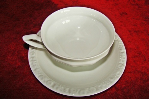 filiżanka do herbaty+ podstawek Rosenthal Biała Maria filiżanka do herbaty+ podstawek Rosenthal Biała Maria