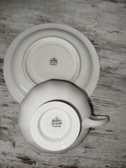 filiżanka do herbaty+ podstawek Rosenthal Biała Maria filiżanka do herbaty+ podstawek Rosenthal Biała Maria