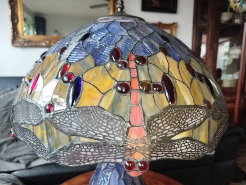 lampa witrażowa Tiffany- ważki lampa witrażowa Tiffany- ważki