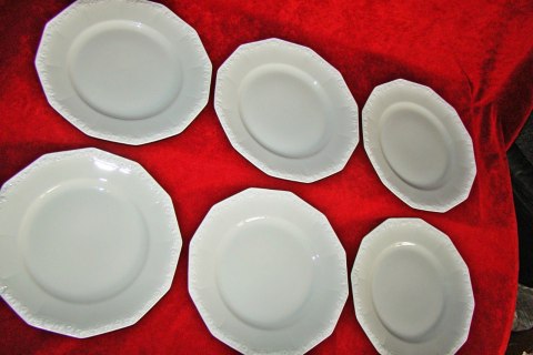 6x talerz płas. Rosenthal Biała Maria 6x talerz płas. Rosenthal Biała Maria