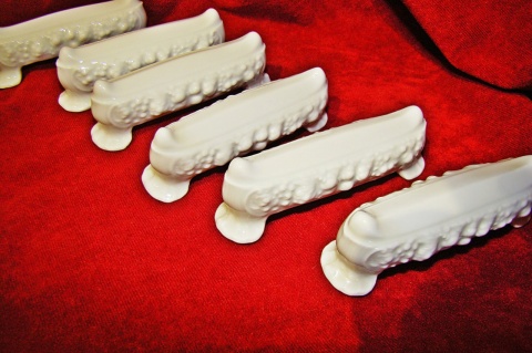 6 podstawek pod sztućce,koziołki Rosenthal Biała Maria