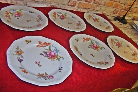 6x talerz płas.Rosenthal Maria IDEAŁ Sommerstrauss