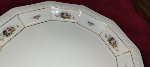 patera Rosenthal Biała Maria Poesie śred 28 cm
