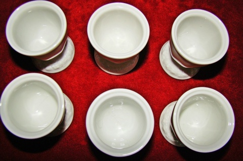 6 kieliszków do jaj Rosenthal Biała Maria Ideał