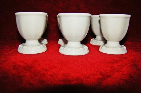 6 kieliszków do jaj Rosenthal Biała Maria Ideał