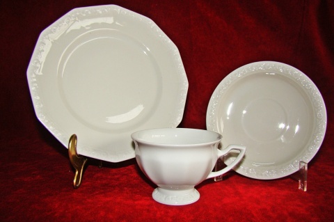 filiżanka- zestaw Rosenthal Biała Maria JAK NOWA