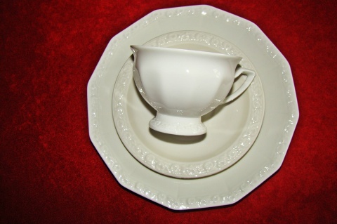 filiżanka- zestaw Rosenthal Biała Maria JAK NOWA