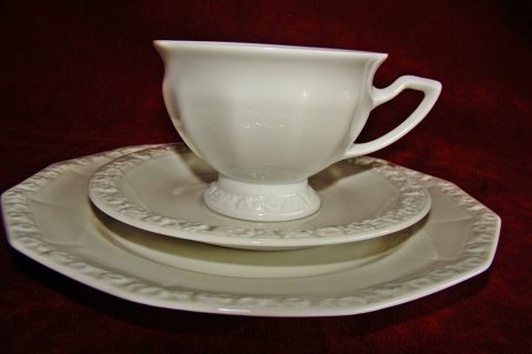 filiżanka- zestaw Rosenthal Biała Maria JAK NOWA